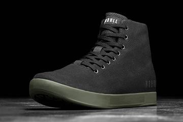 Women's Nobull High-Top Ivy Canvas Trainers Black | SG Y2972X